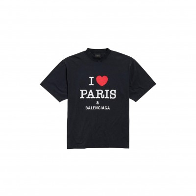 BALENCIAGA PARIS MOON UPSIDE DOWN T-SHIRT OVERSIZED 